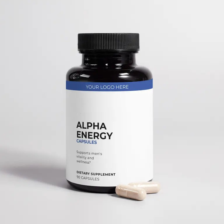 Alpha Energy Capsules promoting Vitality and Confidence